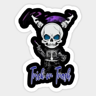 Trick or Trash Sticker